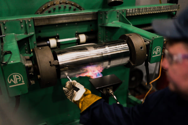 Automatic TIG welding on a 4-axis CNC machine